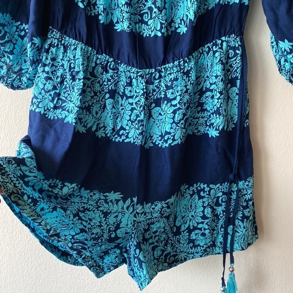 Spiaggia Dolce Romper Size L Navy/Turquoise - Picture 2 of 8